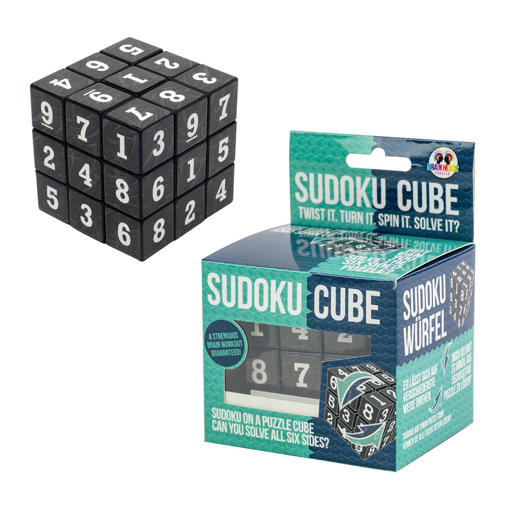 2PK Funtime Six-Sided Sudoku Cube Kids Puzzle Toy Black 5y+