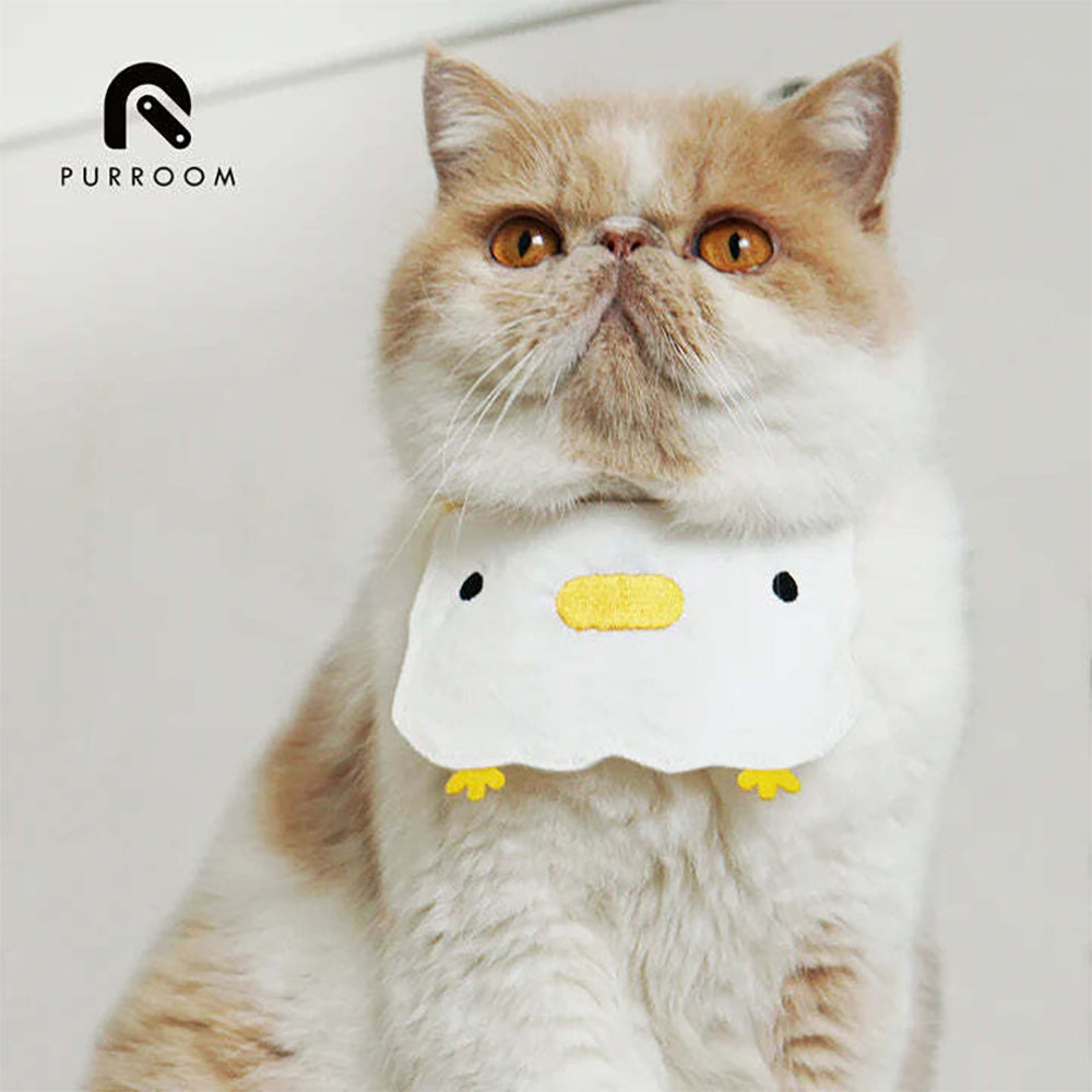2PK Purroom 12x9cm Canvas Chick Cat/Kitten Bandanas w/ Strap