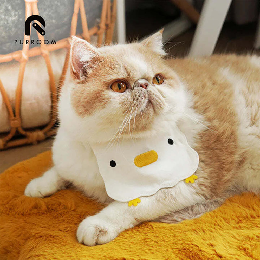 2PK Purroom 12x9cm Canvas Chick Cat/Kitten Bandanas w/ Strap