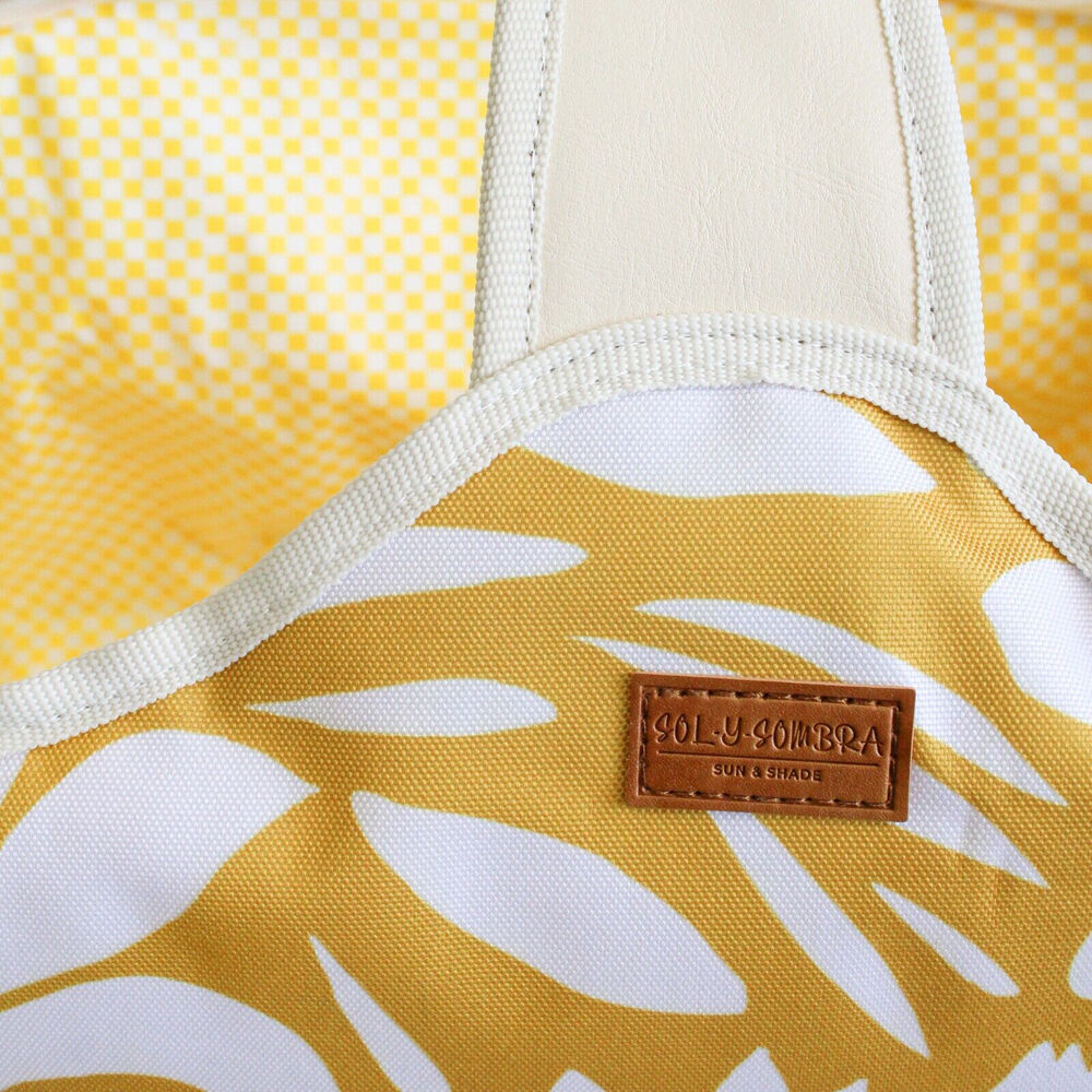 LVD Insulated Sundance Picnic Cooler Carry Bag 48x26cm White/Yellow