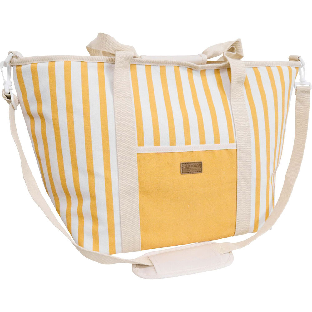 LVD Lightweight Beach Cooler Canvas Lined Tote Bag 51x23x34cm Sun