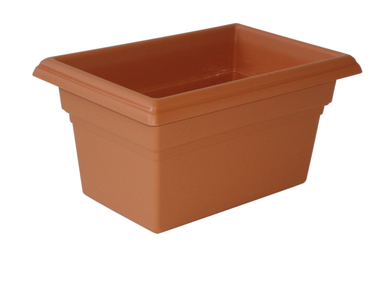 6PK Homeleisure Window Box 270mm Terracotta Outdoor Garden