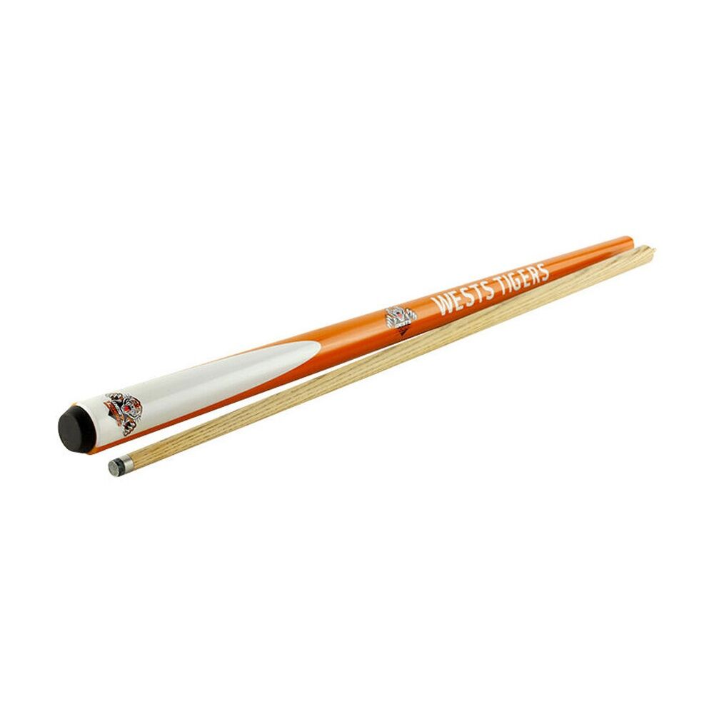NRL 2-Piece Cue Wests Ash Shaft 10mm Elkmaster Tip 57 inch Billiards/Pool