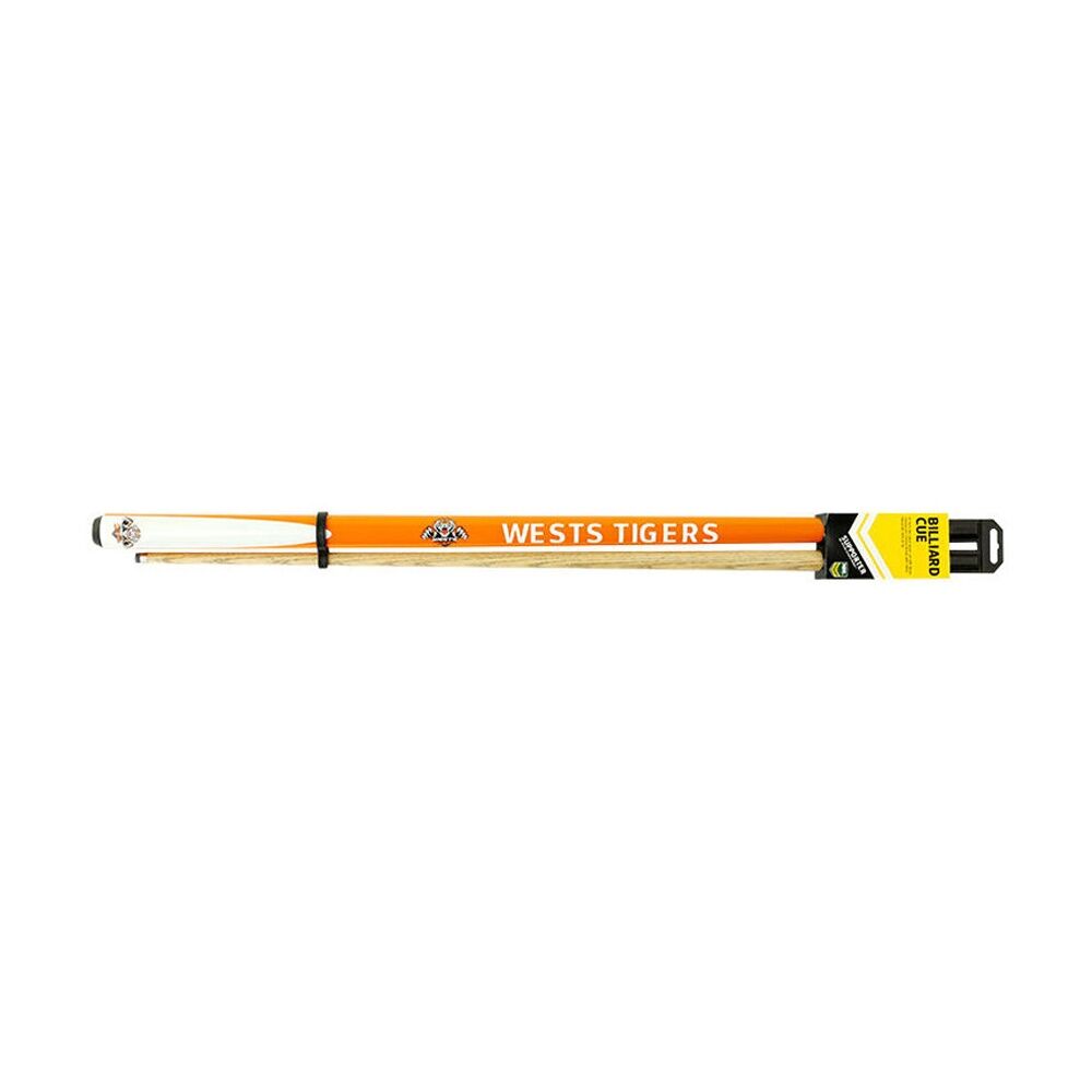 NRL 2-Piece Cue Wests Ash Shaft 10mm Elkmaster Tip 57 inch Billiards/Pool