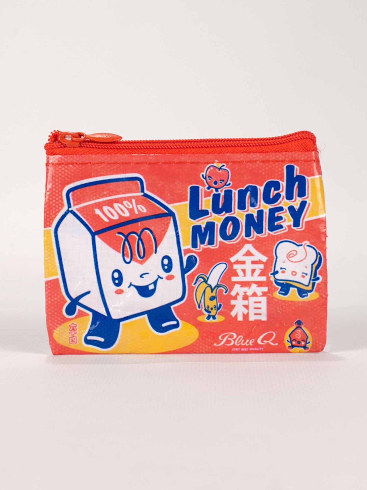 2x Blue Q Lunch Money 10cm Coin Purse Money Pouch Wallet