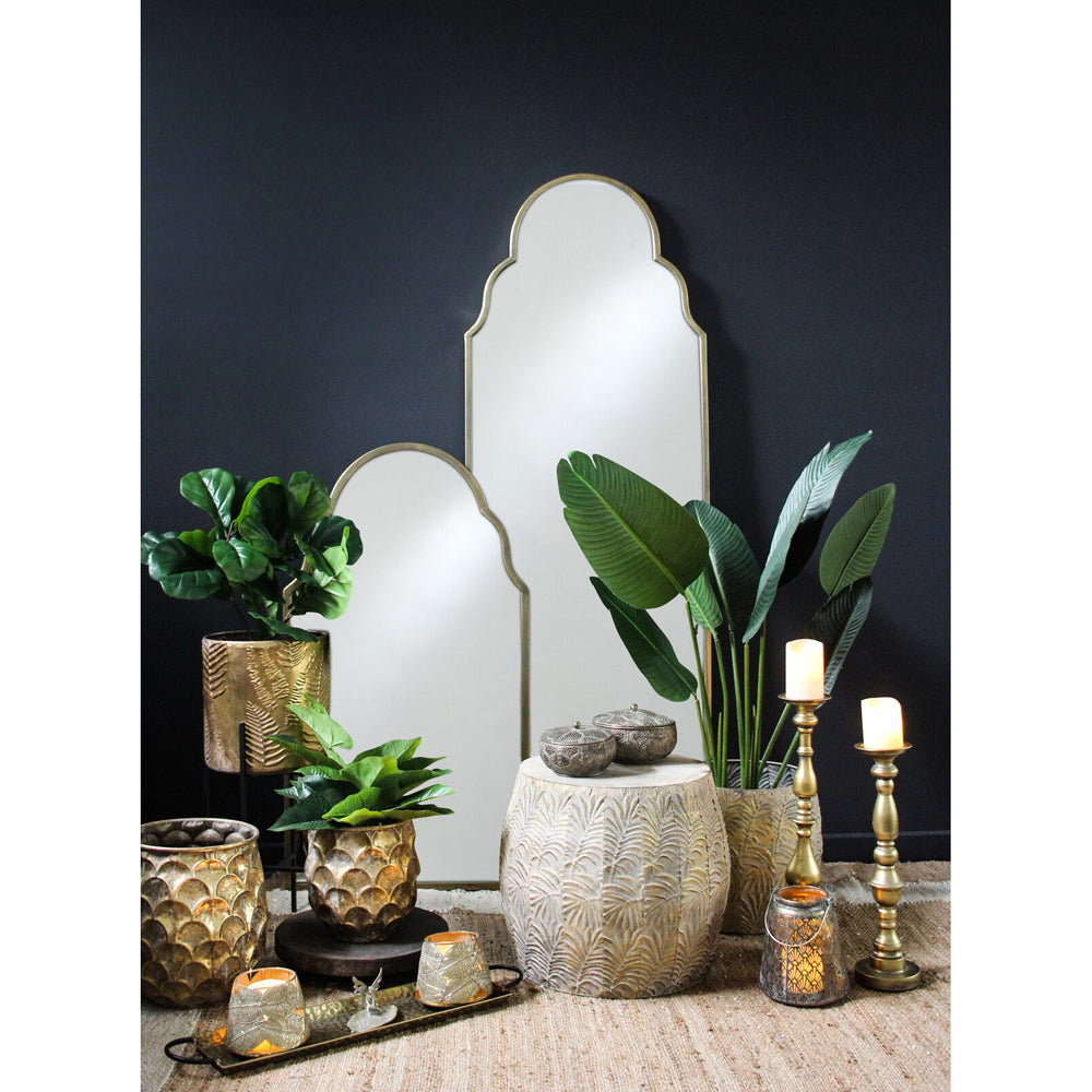 2pc LVD Turtle Shell Planters Sml/Lrg Home Decor - Gold