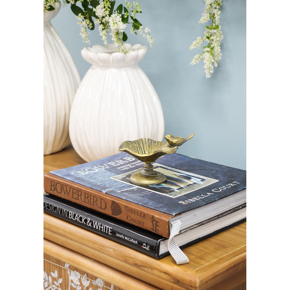 LVD Trinket Dish Bird Garden/Yard Decor 11.8 cm - Ant/Gold