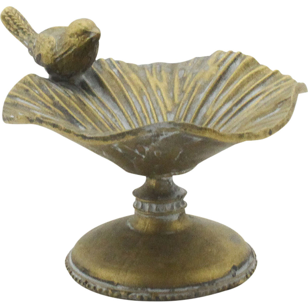 2PK LVD Trinket Dish Bird Garden/Yard Decor 11.8 cm - Ant/Gold