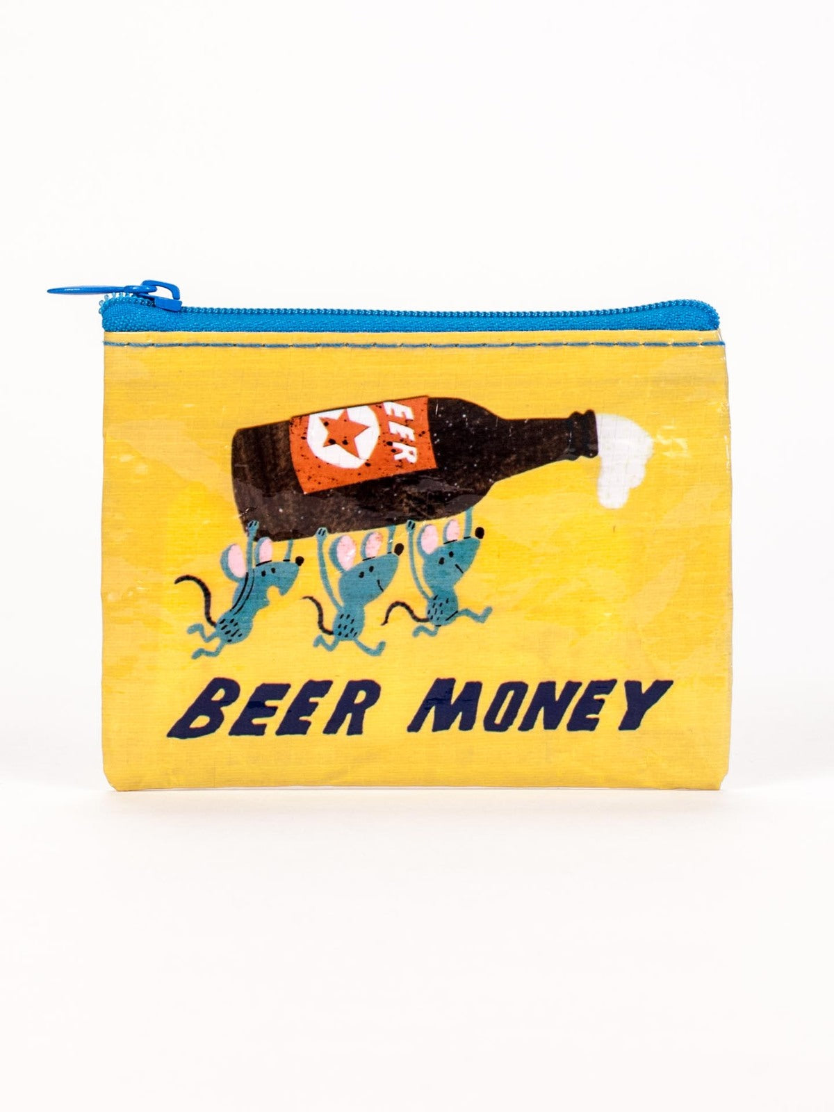 2x Blue Q Beer Money 10cm Coin Purse Money Pouch Wallet