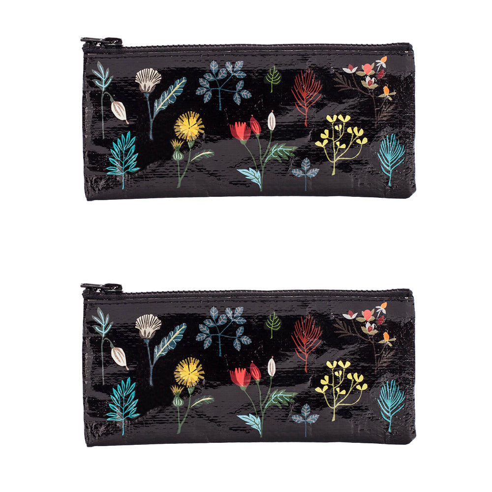 2x Blue Q Plant Study 22x11cm Pencil Case Storage Organiser