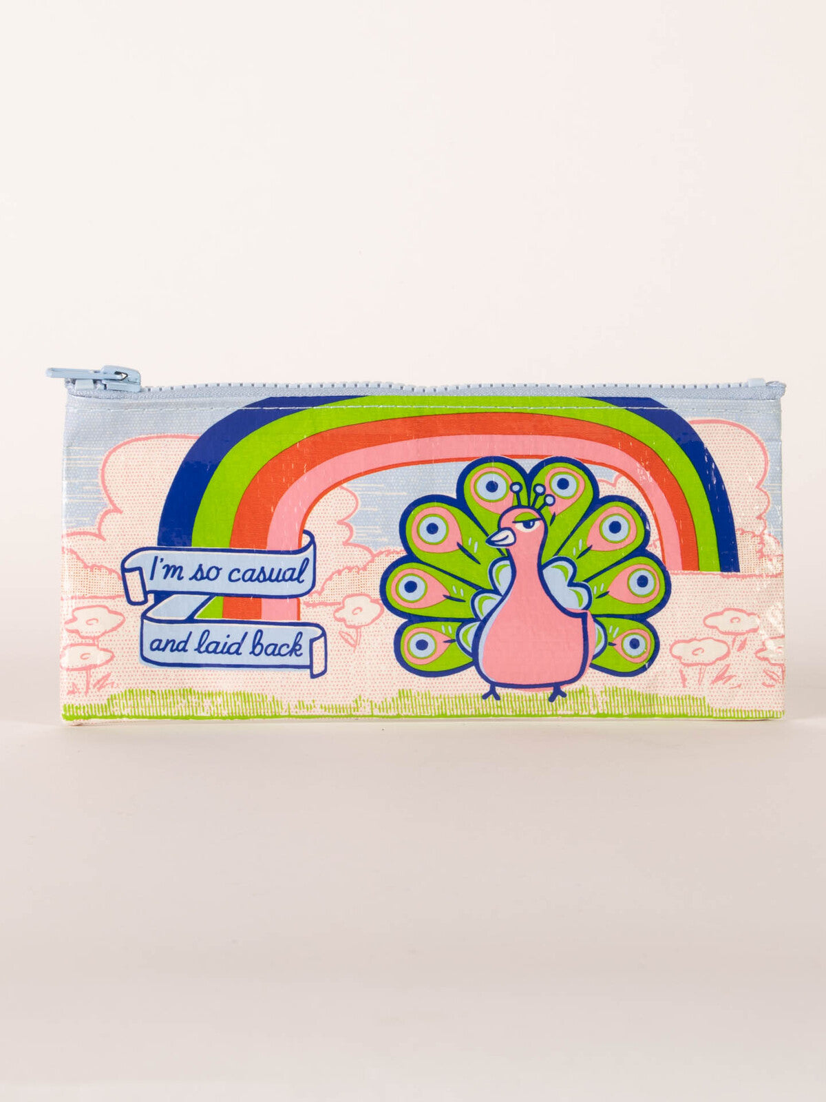 2x Blue Q I'm So Casual 22x11cm Pencil Case Storage Organiser