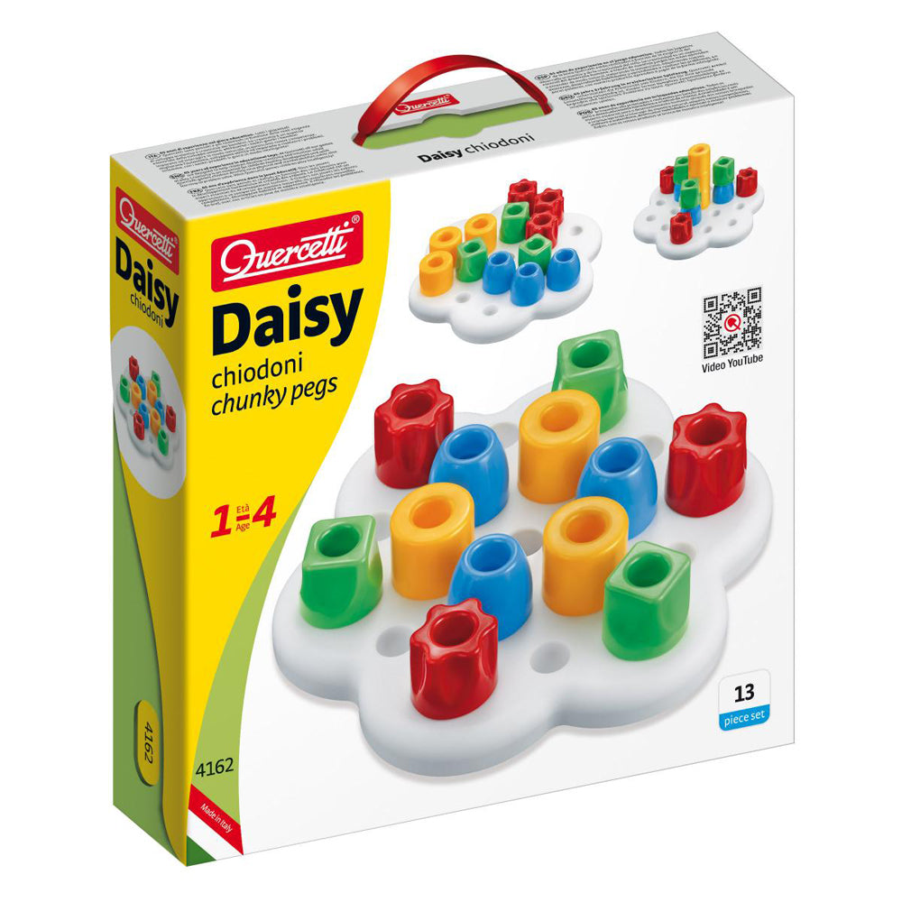 Quercetti Daisy Chunky Colourful Pegs Educational Toy 1-4y