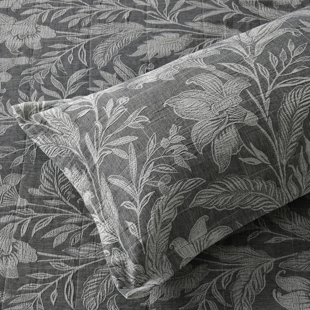 Bianca Maidstone Poly/Cotton Bedspread Pillowcase Set Grey