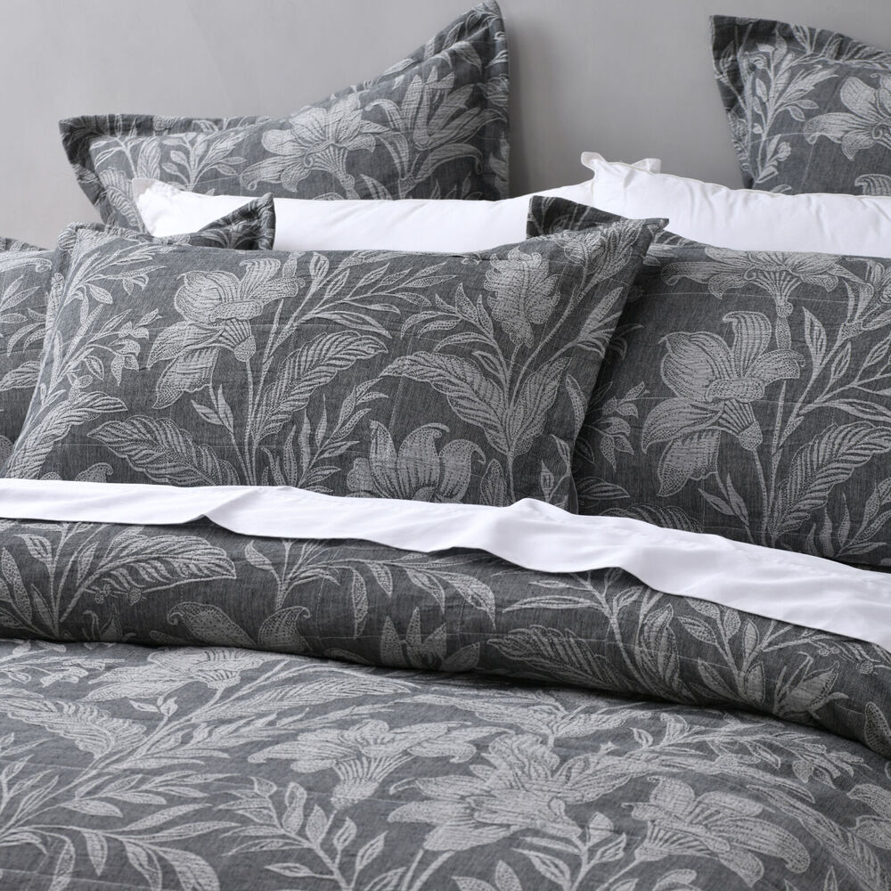 Bianca Maidstone Poly/Cotton Bedspread Pillowcase Set Grey