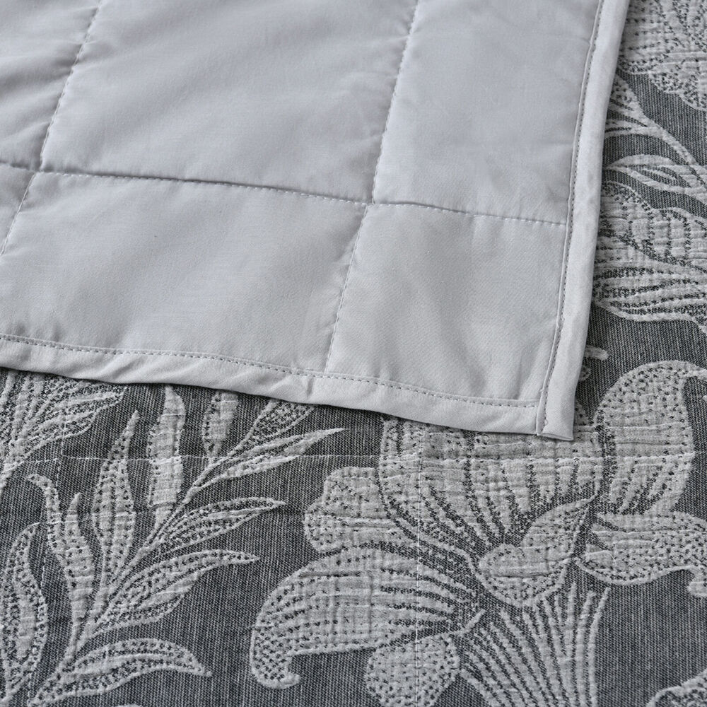 Bianca Maidstone Poly/Cotton Bedspread Pillowcase Set Grey