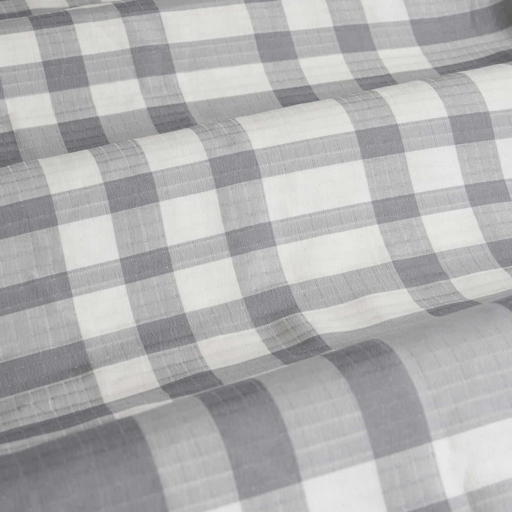 Ardor Boudoir Ronan Yarn Jacquard Polyester Quilt Cover/Set Set Grey