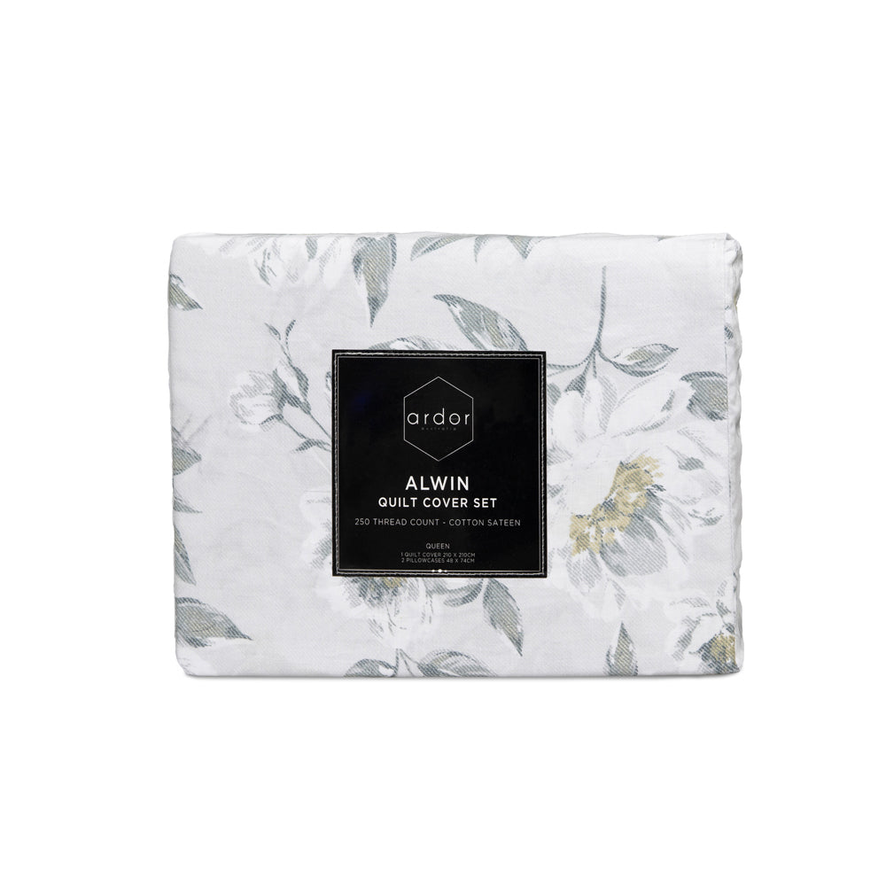 Ardor Alwin Quilt Cover Set Cotton Home Bedding