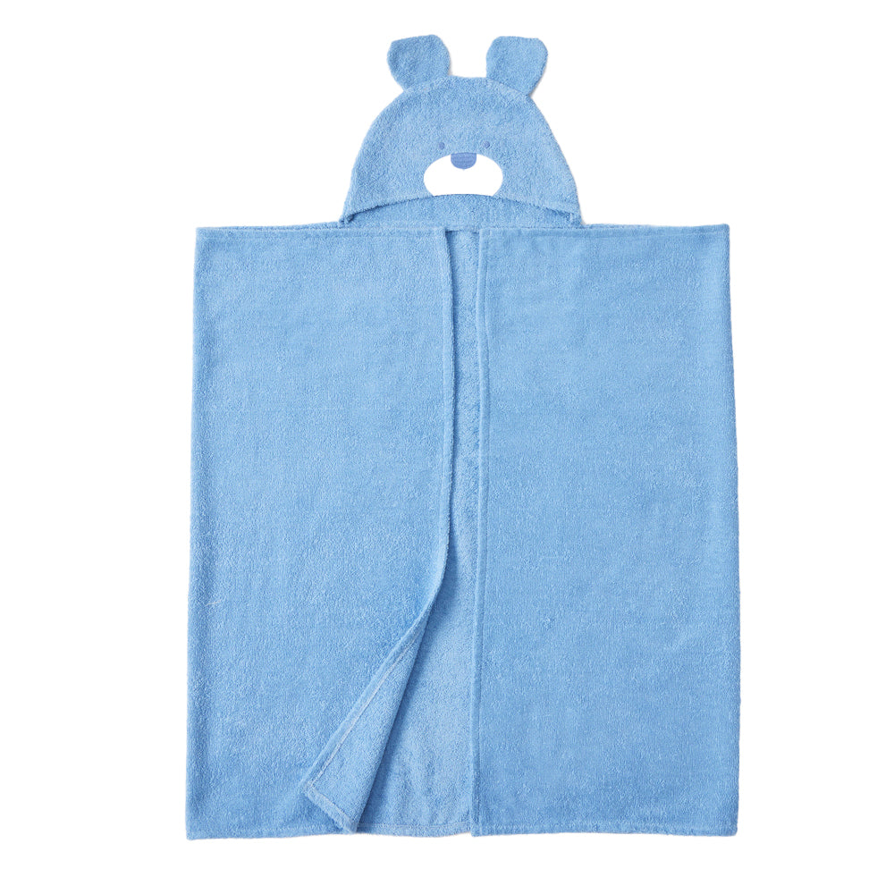 Jiggle & Giggle Cotton Danny Dog Hooded Towel Baby Bath Clothing - Blue