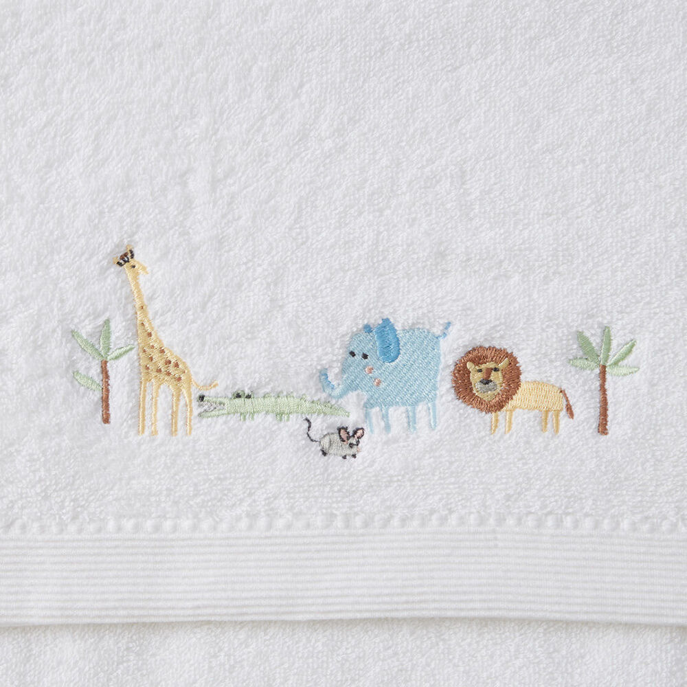 3pc Jiggle & Giggle Bath Towel Face Washer in Organza Bag Jungle Adventure