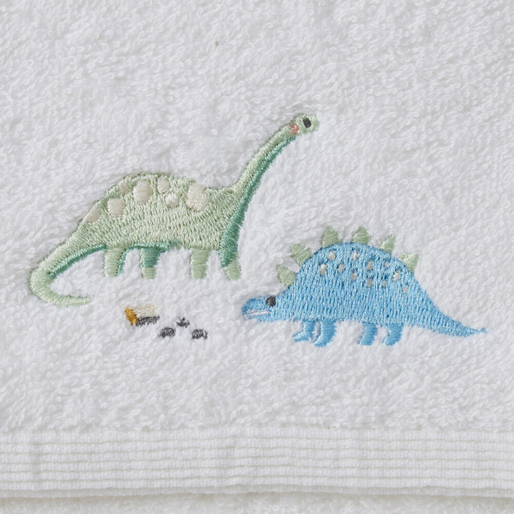 3pc Jiggle & Giggle Bath Towel Face Washer in Organza Bag Dallying Dino