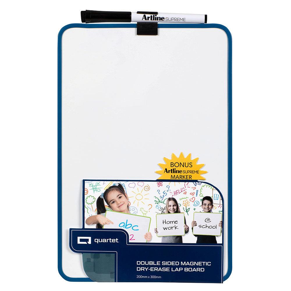 Quartet Double Sided Magnetic Dry Erase Lap Board - Assorted Colour