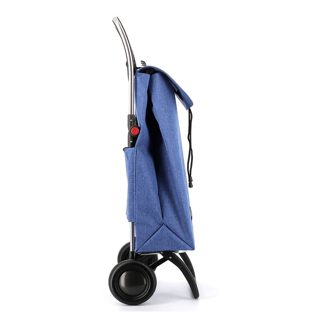 Rolser I-Max Tweed 2 Wheel Foldable Shopping Trolley Blue