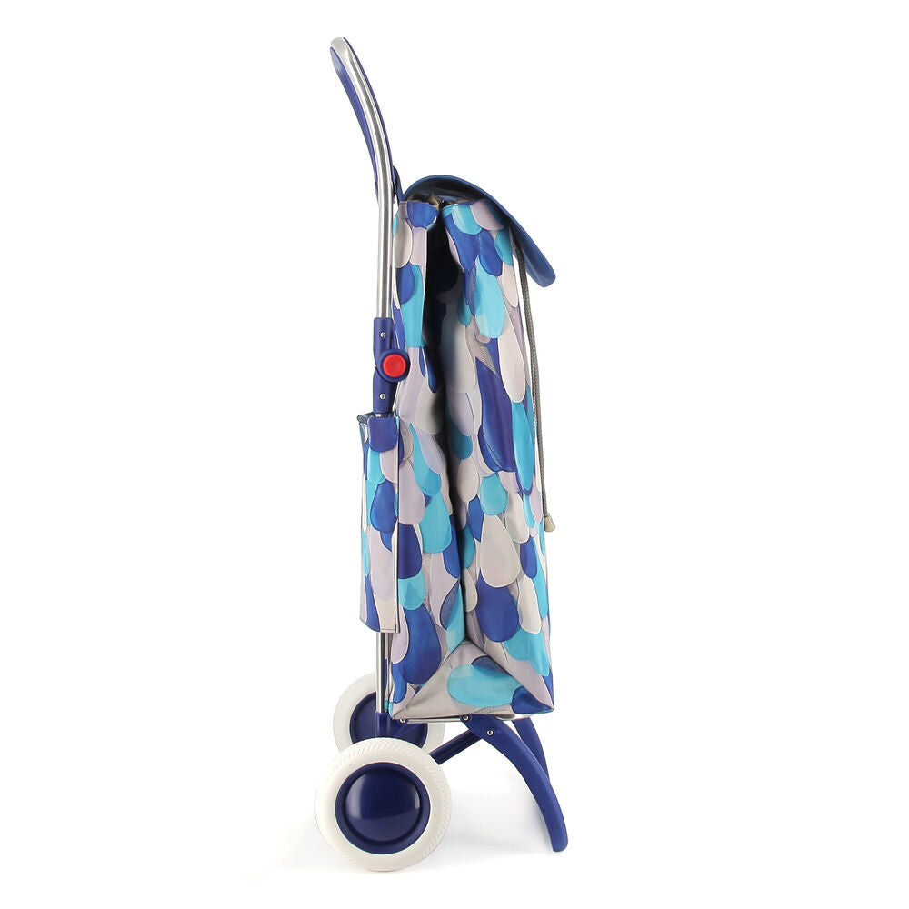 Rolser I Max Agatha Ruiz de la Prada 2 Wheel Foldable Shopping Trolley Blue