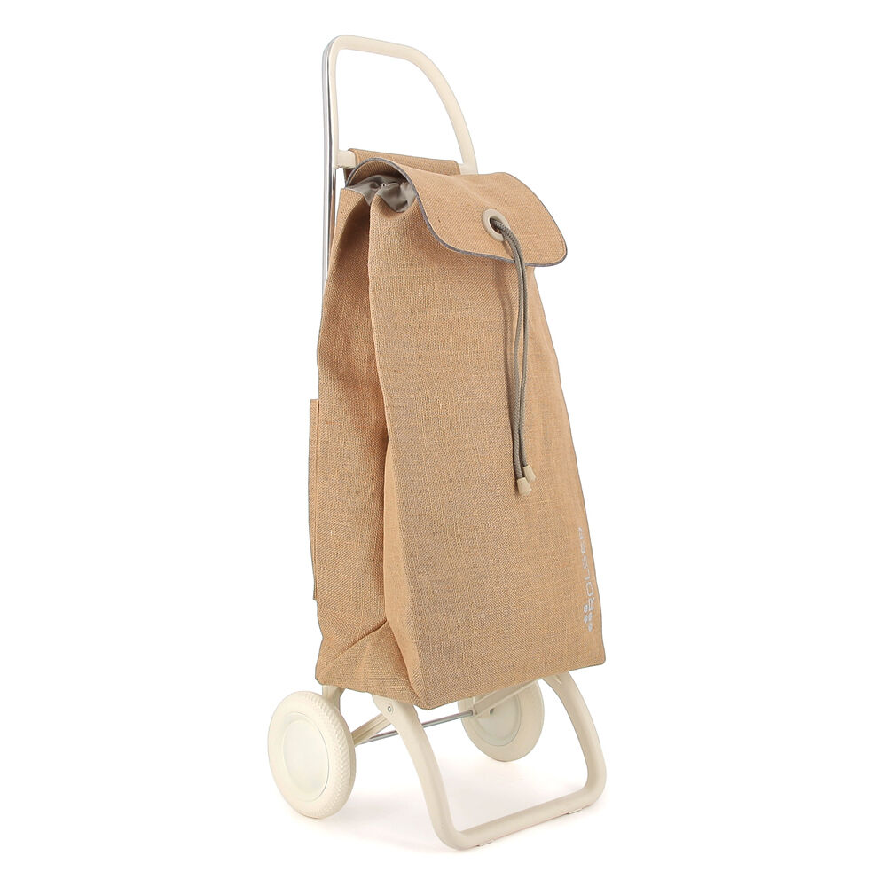 Rolser I Max Yute 2 Wheel Foldable Shopping Trolley 41x32.5x140cm Natural