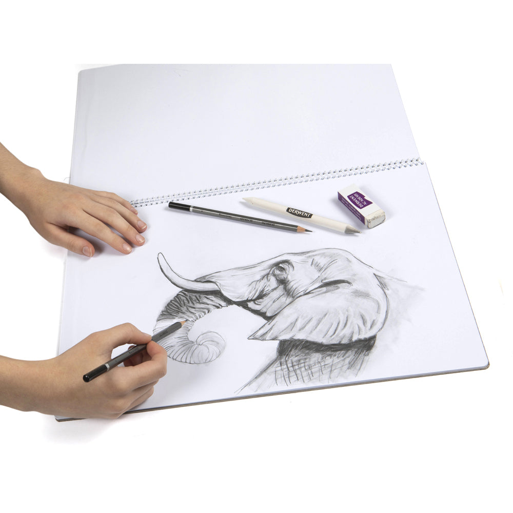 Derwent Academy Art Craft Cover Sketch Book A3 Portrait 20 Sheet 5PK