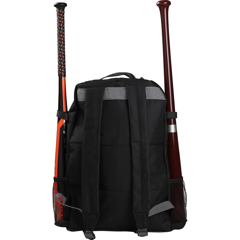 Rawlings R200 Youth Players Baseball Sports Backpack Black/Grey