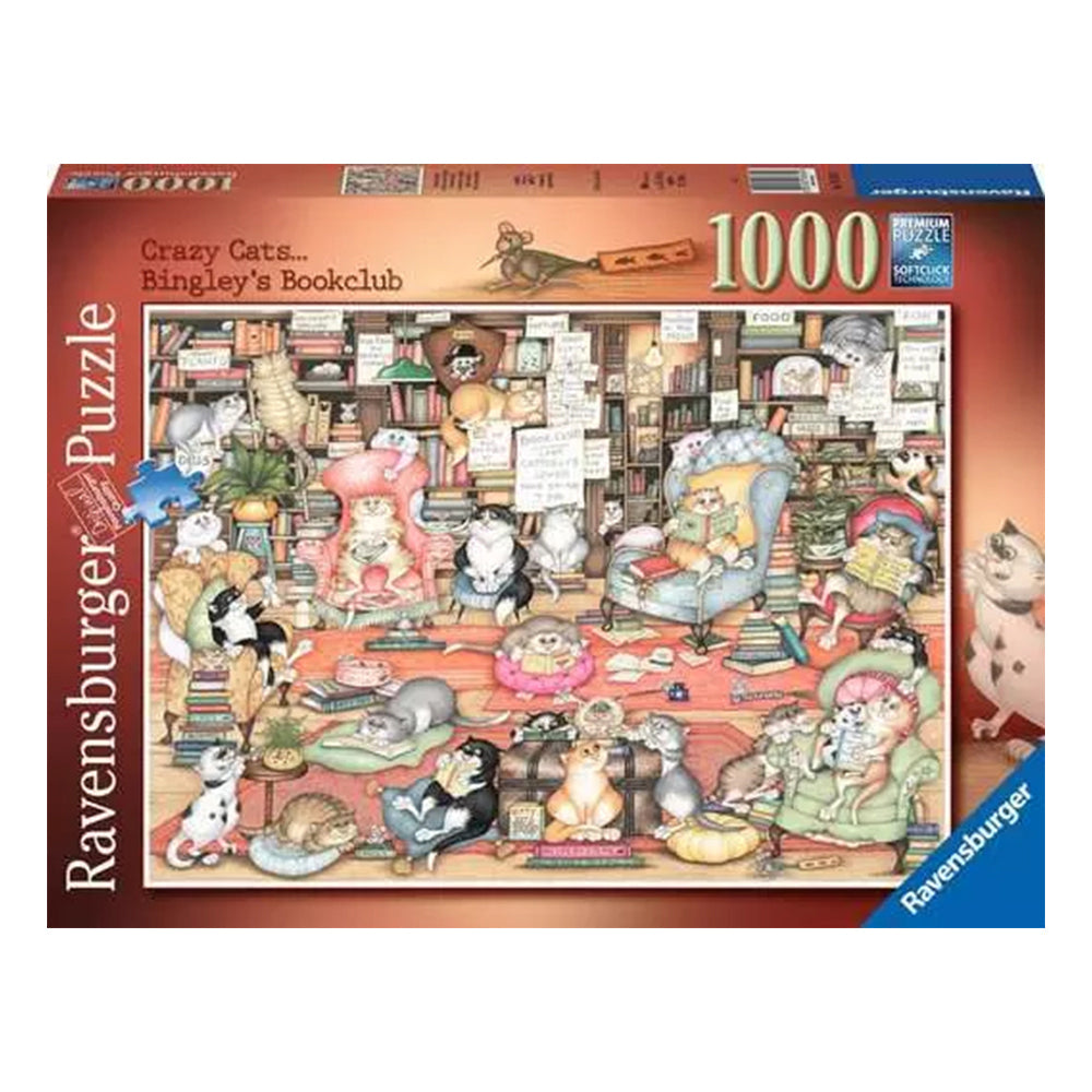 1000pc Ravensburger Bingley's Bookclub Jigsaw Puzzle Adults