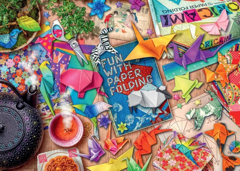 1000pc Ravensburger Origami Meditations Jigsaw Puzzle Set Adults