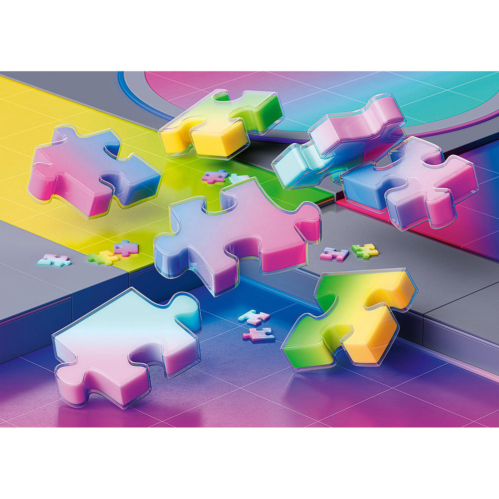 1000pc Ravensburger Gradient Cascade Jigsaw Puzzle Set Adults