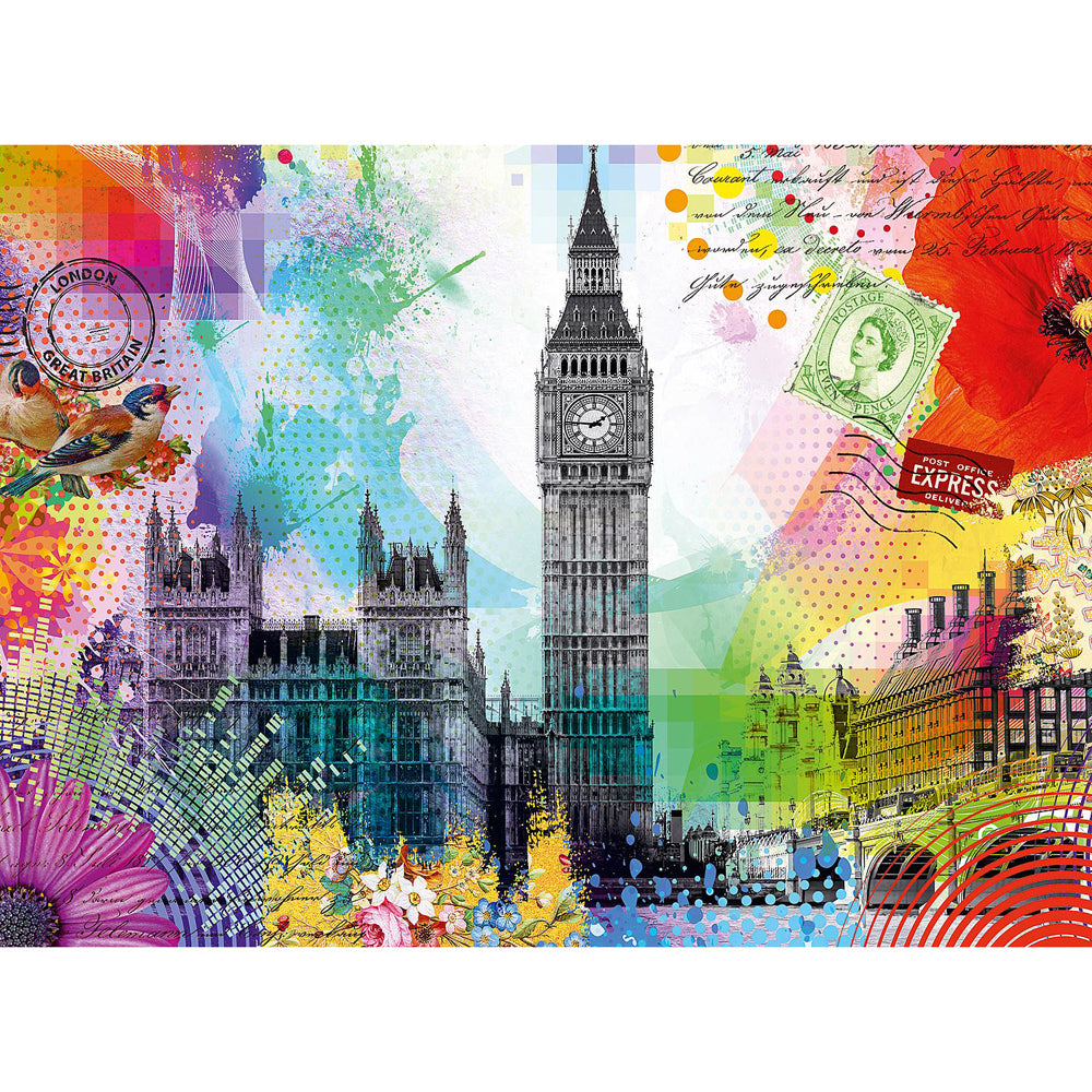 500pc Ravensburger London Postcard Adults Jigsaw Puzzle