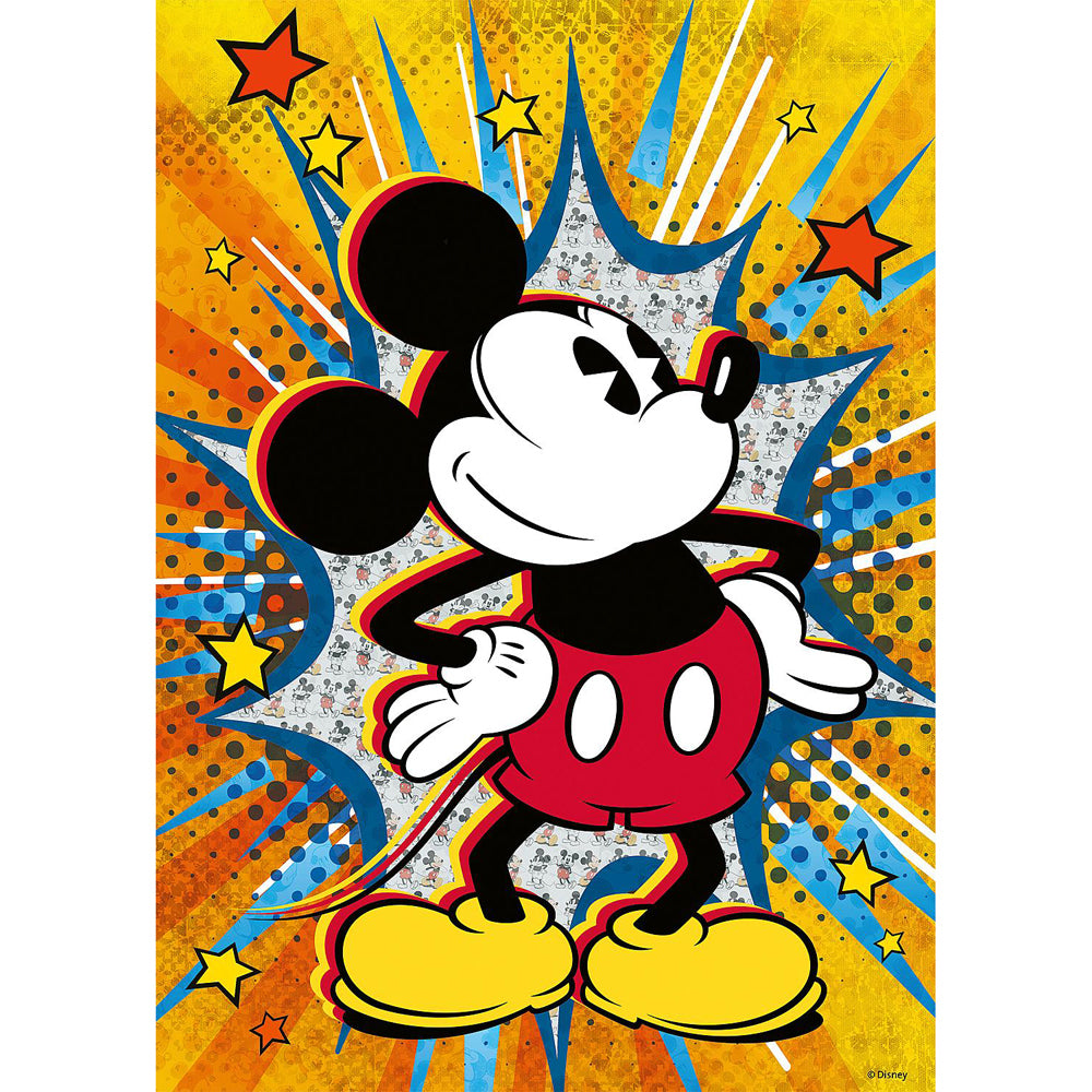 1000pc Ravensburger Disney Retro Mickey Jigsaw Puzzle Set Adults