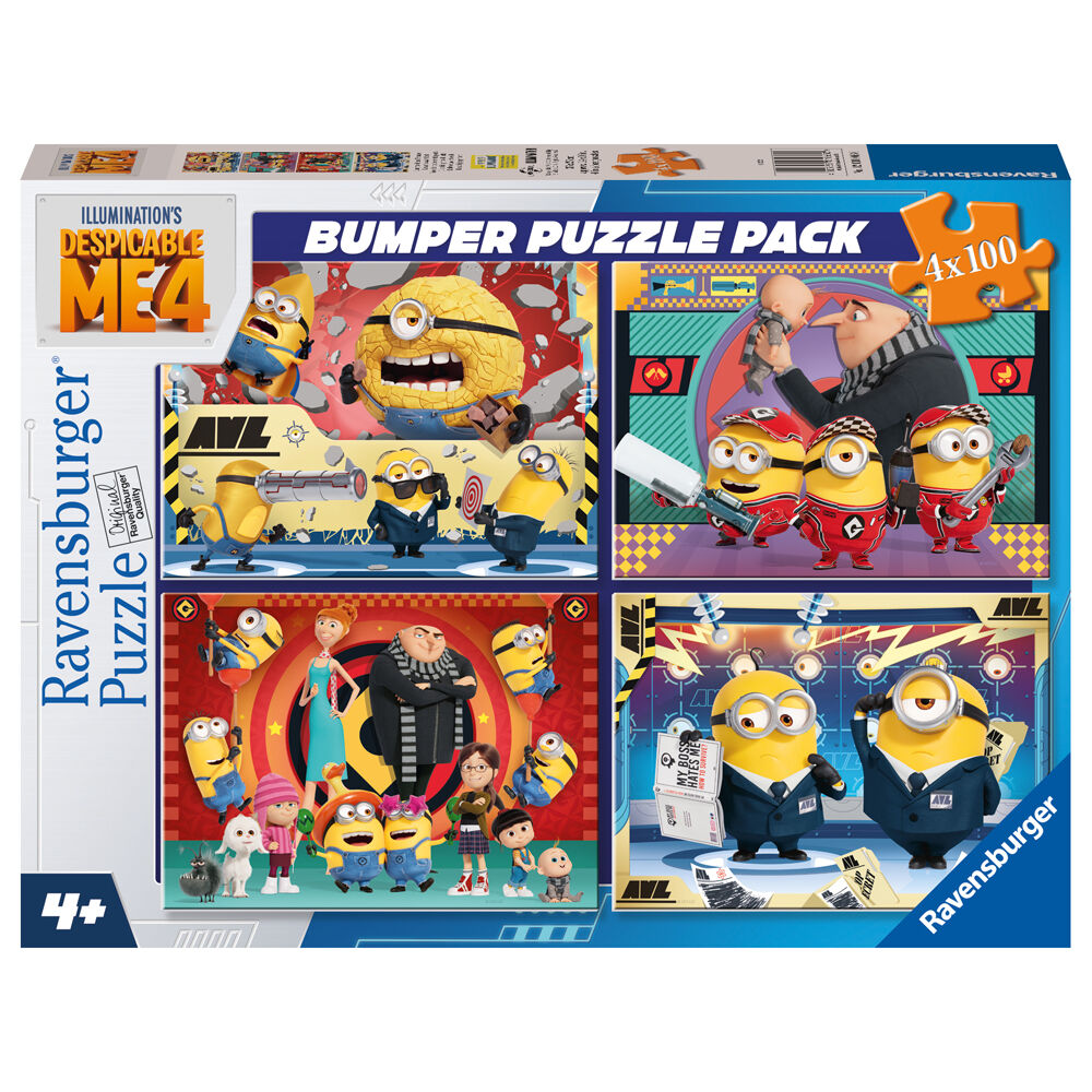 Ravensburger Despicable Me Bumper 4-Jigsaw Puzzle Pack 4y+