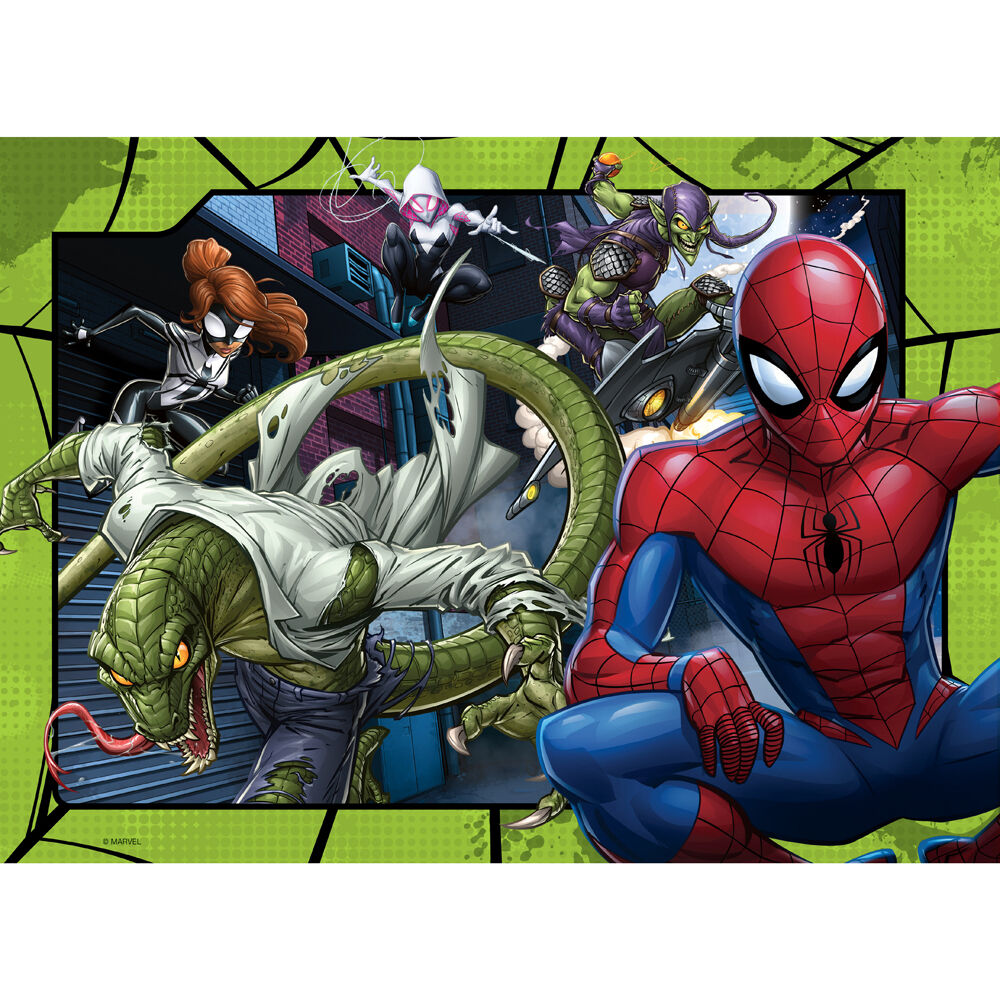 Ravensburger Spider-Man Bumper 4-Jigsaw Puzzle Pack 5y+
