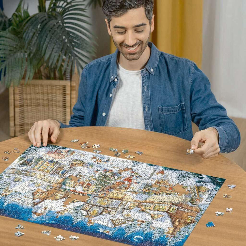 1000pc Ravensburger 50th Aniv Christmas Lim Ed No28 Wooden Jigsaw Puzzle