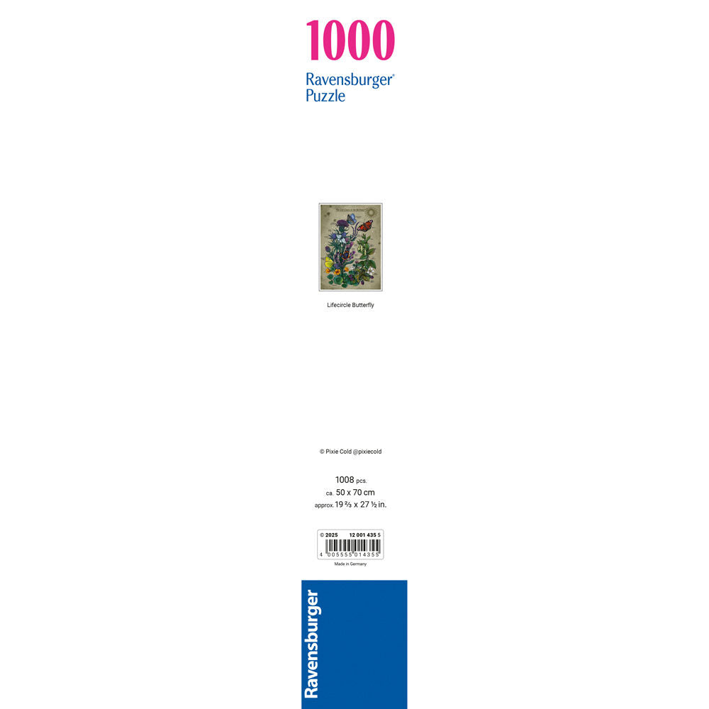 1000pc Ravensburger AT Lifecircle Butterfly Jigsaw Puzzle Game 14y+