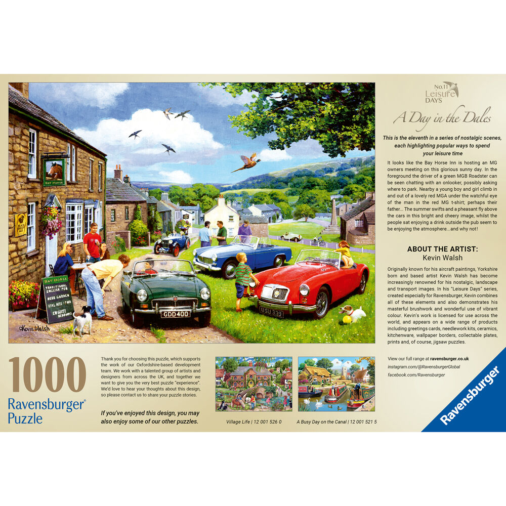 1000pc Ravensburger Leisure Days No.11 Day in the Dales Puzzle 70x50cm 14y+