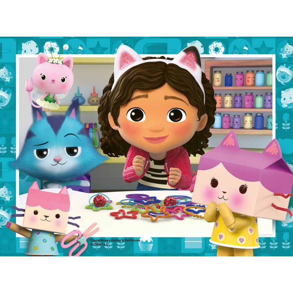 4pc Ravensburger Gabby's Dollhouse Set Jigsaw Puzzle 3+