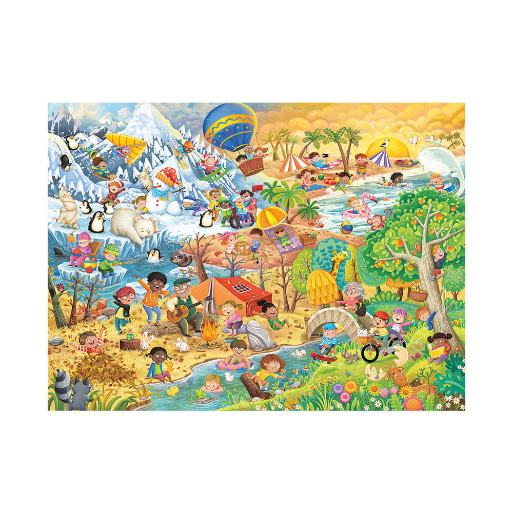 100pc Ravensburger WT 4 Seasons Jigsaw Puzzle 49x36cm 6y+