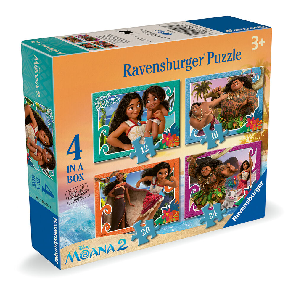 Ravensburger Disney Moana 4-In-A-Box Jigsaw Puzzle 3y+