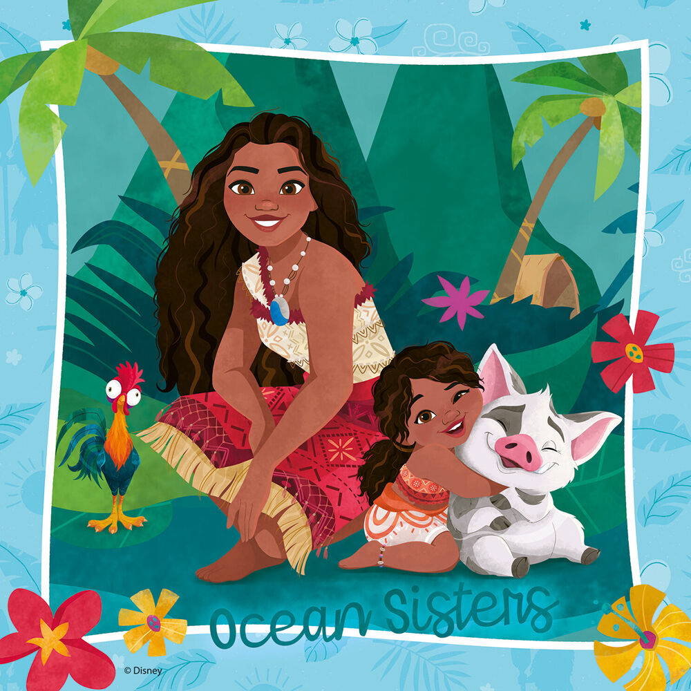 Ravensburger WT Moana 2 3-Jigsaw Puzzle Pack 21x21cm Kids 5y+