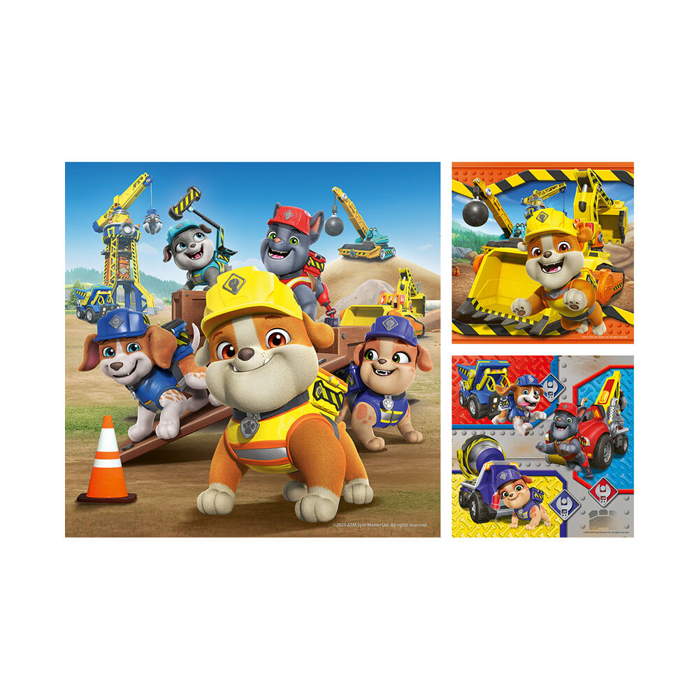 3x 49pc Ravensburger Rubble & Crew Jigsaw Puzzle 19cm 5y+