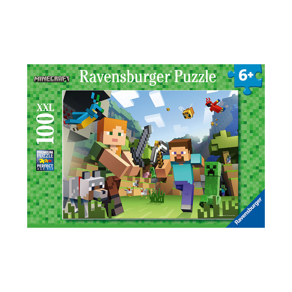 100pc Ravensburger WT Minecraft Jigsaw Puzzle 49x36cm 6y+