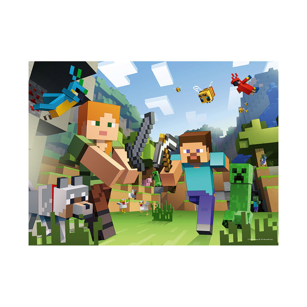 100pc Ravensburger WT Minecraft Jigsaw Puzzle 49x36cm 6y+