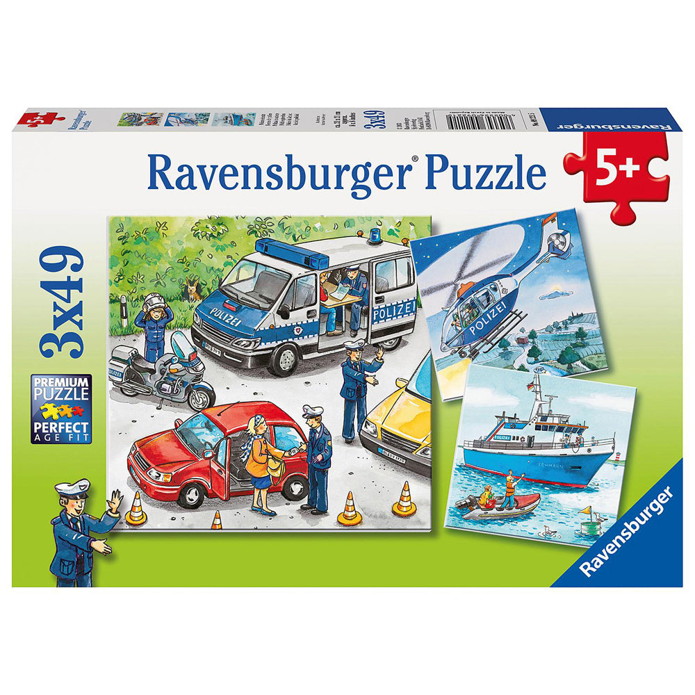 49pc Ravensburger Police in Action Jigsaw Kids/Childrens Puzzle 5Y+