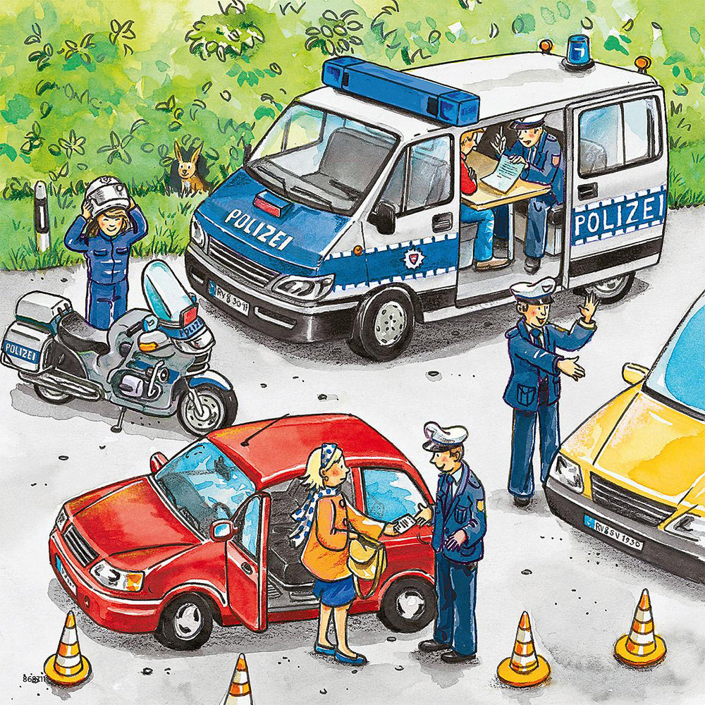 49pc Ravensburger Police in Action Jigsaw Kids/Childrens Puzzle 5Y+
