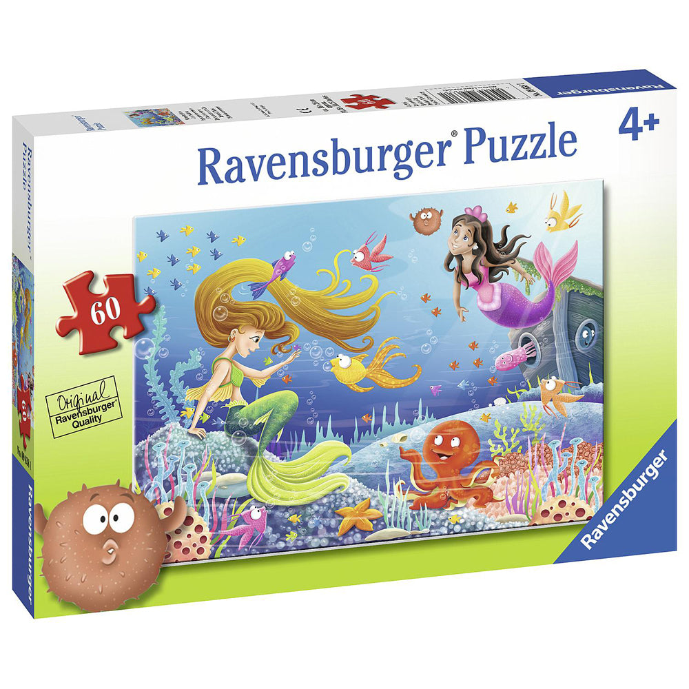 60pc Ravensburger Mermaid Tales Jigsaw Puzzle Set 4y+